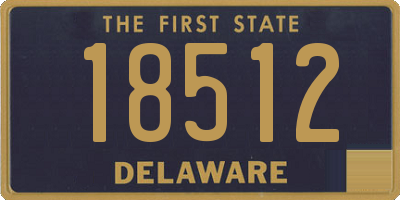 DE license plate 18512