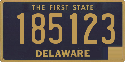 DE license plate 185123