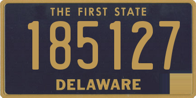 DE license plate 185127