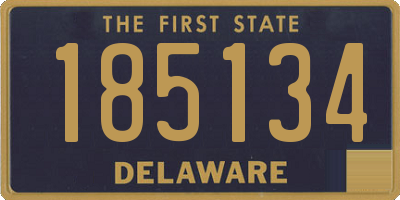 DE license plate 185134