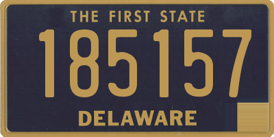 DE license plate 185157