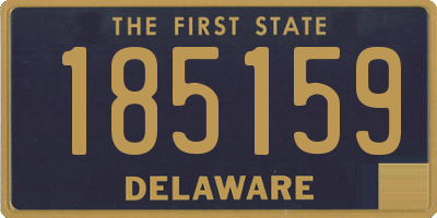 DE license plate 185159