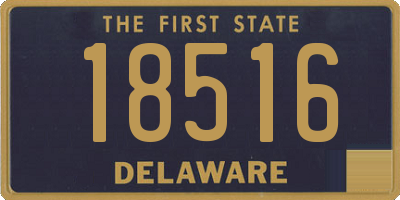 DE license plate 18516