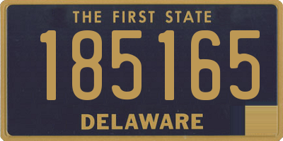 DE license plate 185165