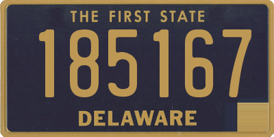 DE license plate 185167