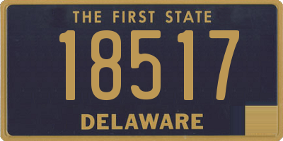 DE license plate 18517