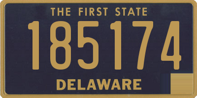 DE license plate 185174