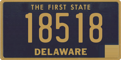 DE license plate 18518