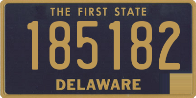 DE license plate 185182