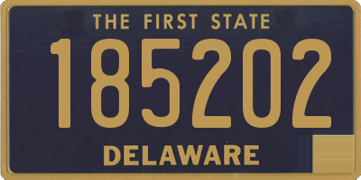 DE license plate 185202