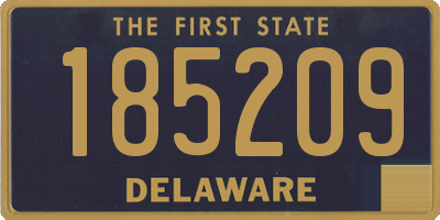 DE license plate 185209