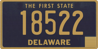 DE license plate 18522