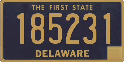 DE license plate 185231