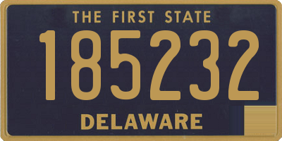 DE license plate 185232