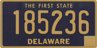 DE license plate 185236