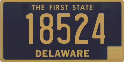 DE license plate 18524