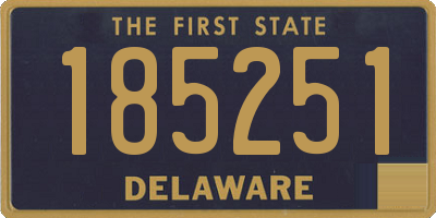 DE license plate 185251