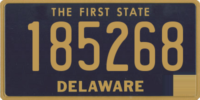 DE license plate 185268