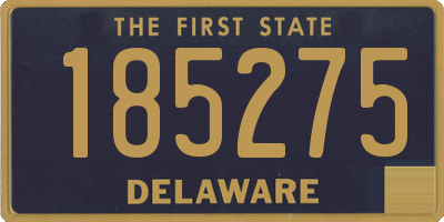 DE license plate 185275