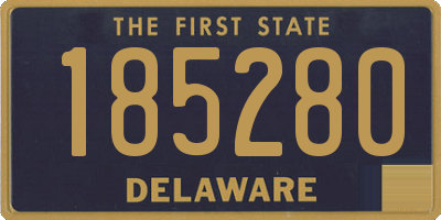 DE license plate 185280