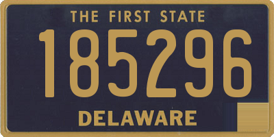 DE license plate 185296