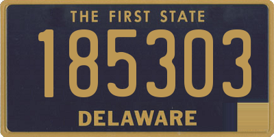 DE license plate 185303