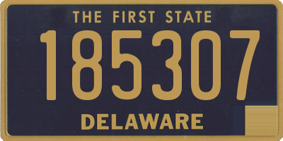 DE license plate 185307