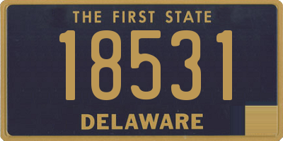 DE license plate 18531
