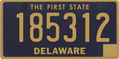 DE license plate 185312