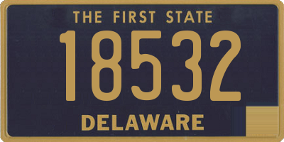 DE license plate 18532