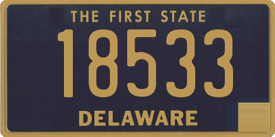 DE license plate 18533