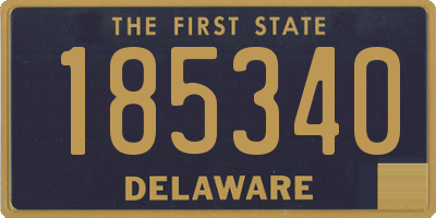 DE license plate 185340