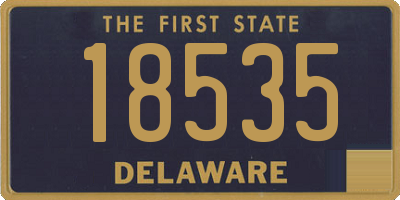 DE license plate 18535