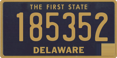 DE license plate 185352