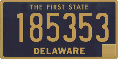 DE license plate 185353