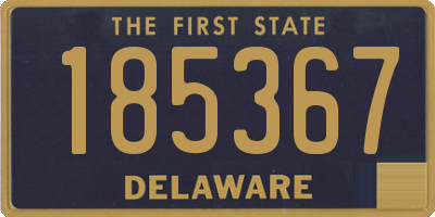 DE license plate 185367