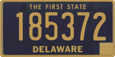 DE license plate 185372