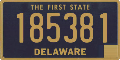 DE license plate 185381