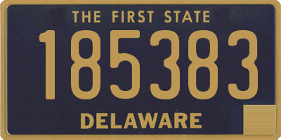 DE license plate 185383