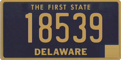 DE license plate 18539