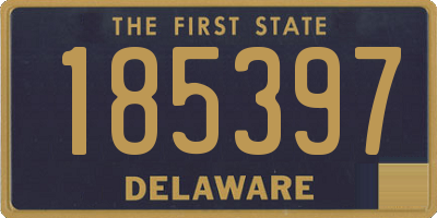 DE license plate 185397