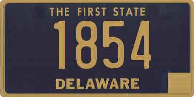 DE license plate 1854