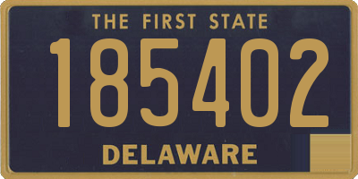 DE license plate 185402