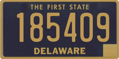 DE license plate 185409