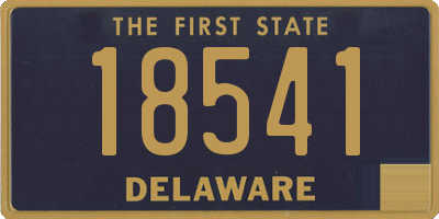 DE license plate 18541