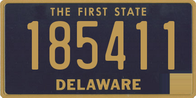 DE license plate 185411