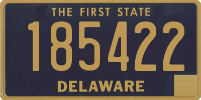 DE license plate 185422