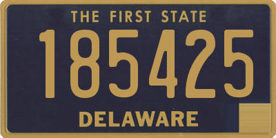 DE license plate 185425