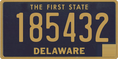 DE license plate 185432