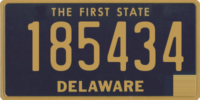 DE license plate 185434